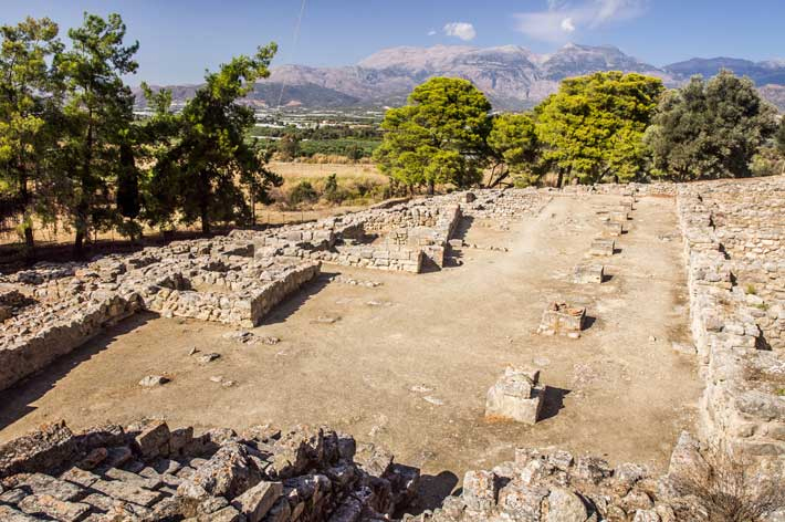 Yacimiento minoico de Agia Triada en Creta