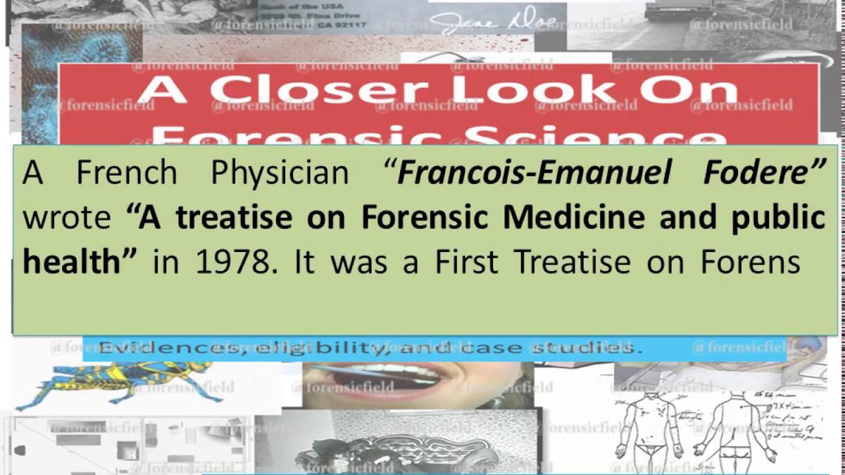 'Video thumbnail for World History Of Forensic Science'