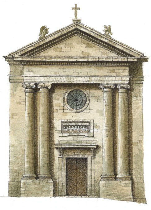 La Capilla das Ánimas de Santiago de Compostela es un Edificio neoclásico, de pequeñas proporciones